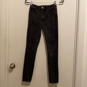 American Apparel Faded Black Skinny Jeans